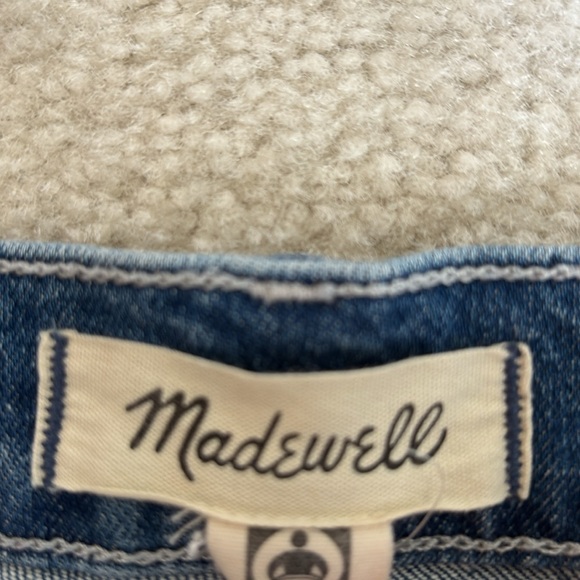 EUC Madewell High Rise Blue Jean Sailor Shorts - Picture 2 of 5